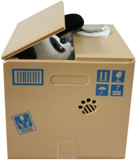 Electronic Panda Money Box For Children and Adults - With Panda Paw For Grabbing Coins