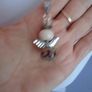 Angel necklace, Jewellery, Necklace. Handmade glass beads,Gift Image 4