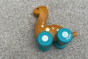 PlanToys Eco Wooden Diplodocus Dinosaur Push Along Toy Car