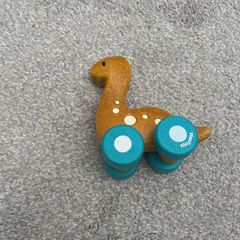 PlanToys Eco Wooden Diplodocus Dinosaur Push Along Toy Car