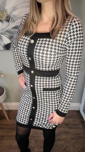 Business-style knitted dress