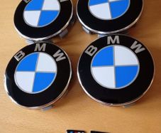 Brand New BMW Alloy Wheel Centre Caps 68mm x4 + Msports Wheel Sticker's x5