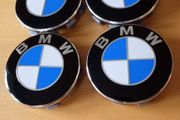 Brand New BMW Alloy Wheel Centre Caps 68mm x4 + Msports Wheel Sticker's x5