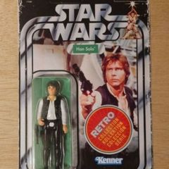 Star Wars Han Solo 3.75 " Scale (Unpunctured) From The New Retro Collection New & Unopened