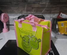 shrek small tote bag/lunch bag