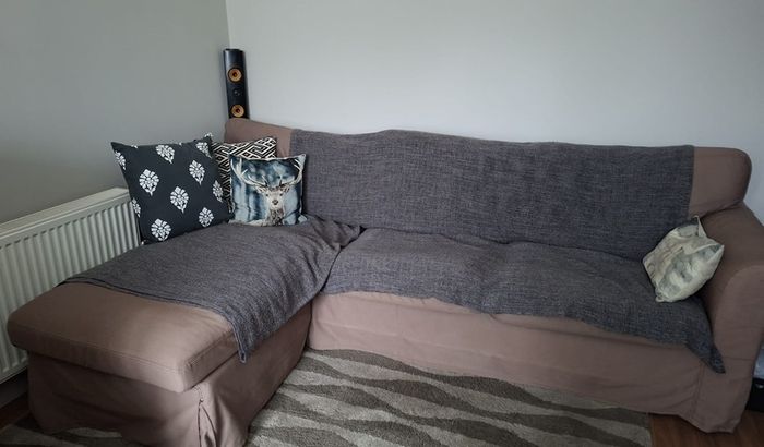 Corner sofa Ektorp Ikea (3 seat sofa with chaise longue)