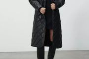 Zara faux leather coat size large