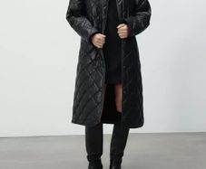 Zara faux leather coat size large