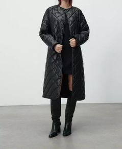 Zara faux leather coat size large