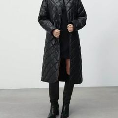 Zara faux leather coat size large