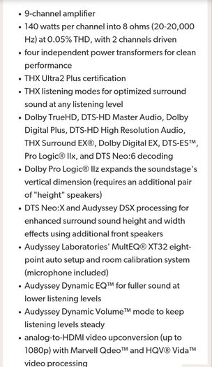 Onkyo TX-NR3009 With Onkyo speakers and speakers stands