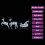 Reindeer & Sleigh Christmas Decoration 60 LEDs Outdoor White Image 3