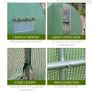 Walk-In Polytunnel Greenhouse Plant Gardening Poly Tunnel Hot House with Door and Mesh Windows, 3x2x2 m, Green Image 3