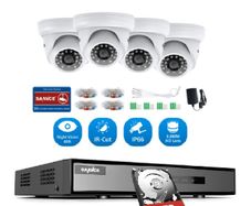 SANNCE 4 Channel 1080P Outdoor / Indoor CCTV Camera System with 1TB HDD already Installed