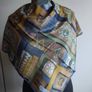 Vintage Fleur Fontaine silk scarf Image 2