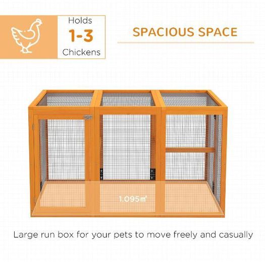 Wooden Chicken Coop & Run