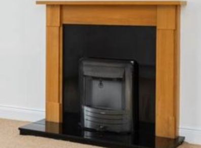 fireplace marble never used electric fire in it comes with it