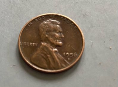 1956 US Cent With Errors