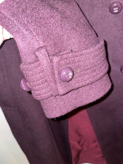Hobbs Burgundy wool coat