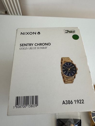Nixon Sentry Chrono Gold Blue Sunray