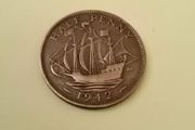 1942 George VI UK Half Penny