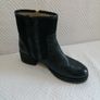 Kanna Ankle Boots Black Leather/Suede Trim (Kanna) Size 40, New Image 5