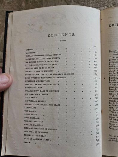 Lord Macaulay's Essays And Lays Of Ancient Rome. 1909 New Impression Hardback In Good Condition.  See Photos For Same.