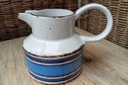 midwinter, moon, vintage blue jug