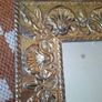 Vintage brass embellished mirror Image 3