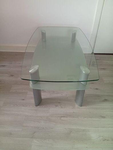 Modern Quality Tempered Glass Coffee Table