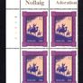 2000 Ireland Christmas Commemorative Stamps Plate Block 1A1A1A1A Mint Never Hinged (MNH) Image 3