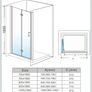 ELEGANT Black 800mm Bifold Frameless Shower Door Image 2