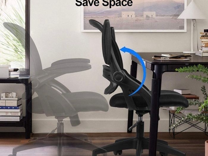 NEW SALE | Desk Chair Office Chairs 90Degree Flip-up Armrest Ergonomic Computer Chair Height Adjustable 360 Degree