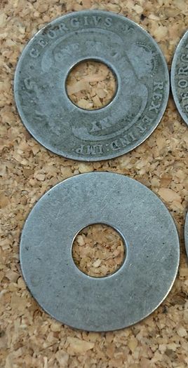 West Africa 1/10 Penny coins (6)