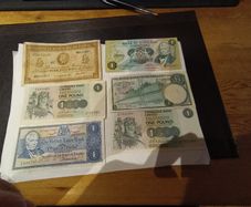 Old pound sterling notes