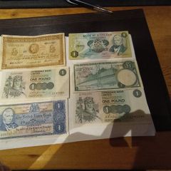Old pound sterling notes