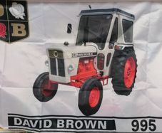 David Brown 995 flag with cab 3ft x 2ft.
