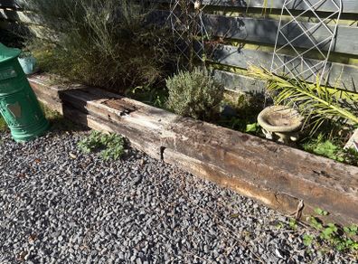 16 railway sleepers