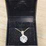 Sterling Silver 925 Box Chain Necklace with Hexagonal Cut Pendant Image 7