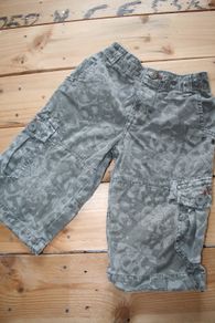 NEXT boy skull denim combat shorts - 3 years