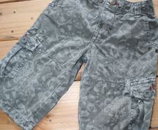 NEXT boy skull denim combat shorts - 3 years