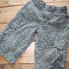 NEXT boy skull denim combat shorts - 3 years