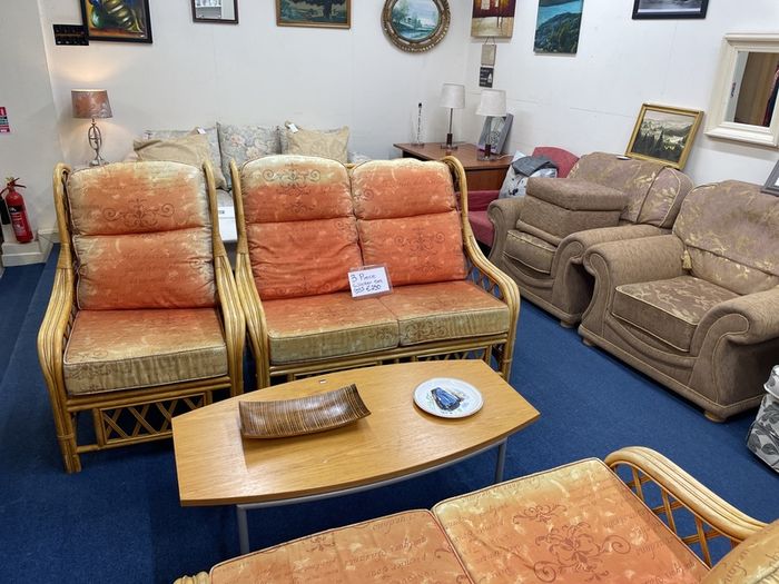 3 piece wicker set