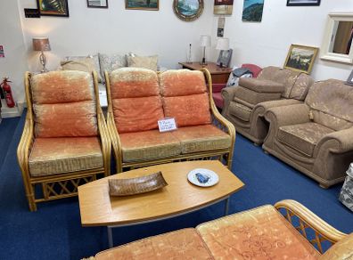 3 piece wicker set