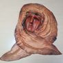 Leather face mask wall art handmade wall hanging Image 2