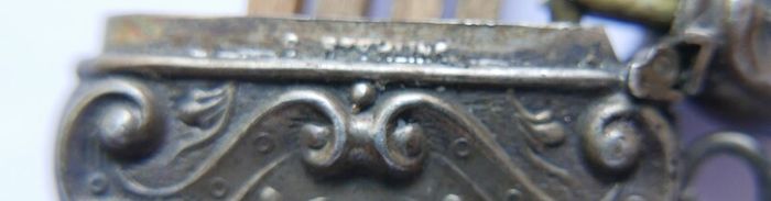 RARE!! Antique Sterling Silver Engraved Matchbox Pendent MATCH SAFE Vesta Case - Late 1800s