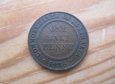 1926 George V Australian Half Penny