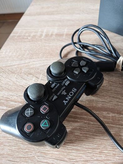 PS2 Console with official controller and cables