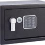 Small Value Safe, Digital Keypad, LED Light Indicators, Steel Locking Bolts, Emergency Override Key, Wall And Floor Fixings, Black Finish, 8 Litre Capacity 20 x 31 x 20 cm (FREE POSTAGE) Image 2