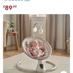 Willow baby swing chair. Only 3 months old. Like new. Spotlessly clean.